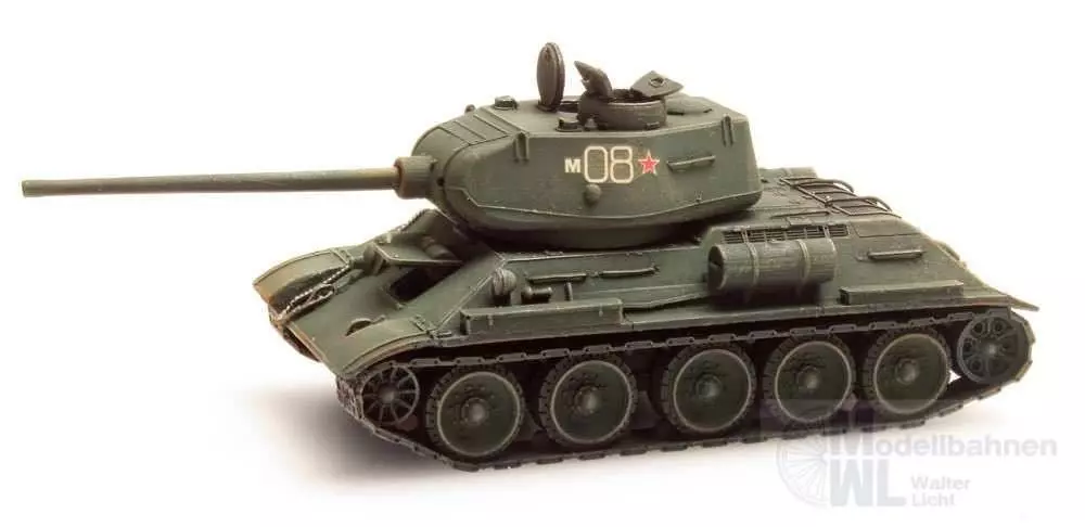 ARTITEC b.v. 6870023 - USSR T34 - 85mm Gun Green H0 1:87