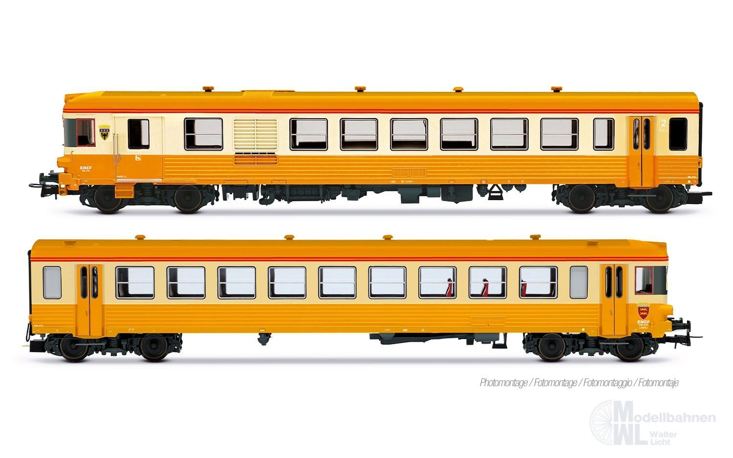 Jouef 2627 - Triebwagen X 4790 SNCF Ep.IV 2.tlg. H0/GL