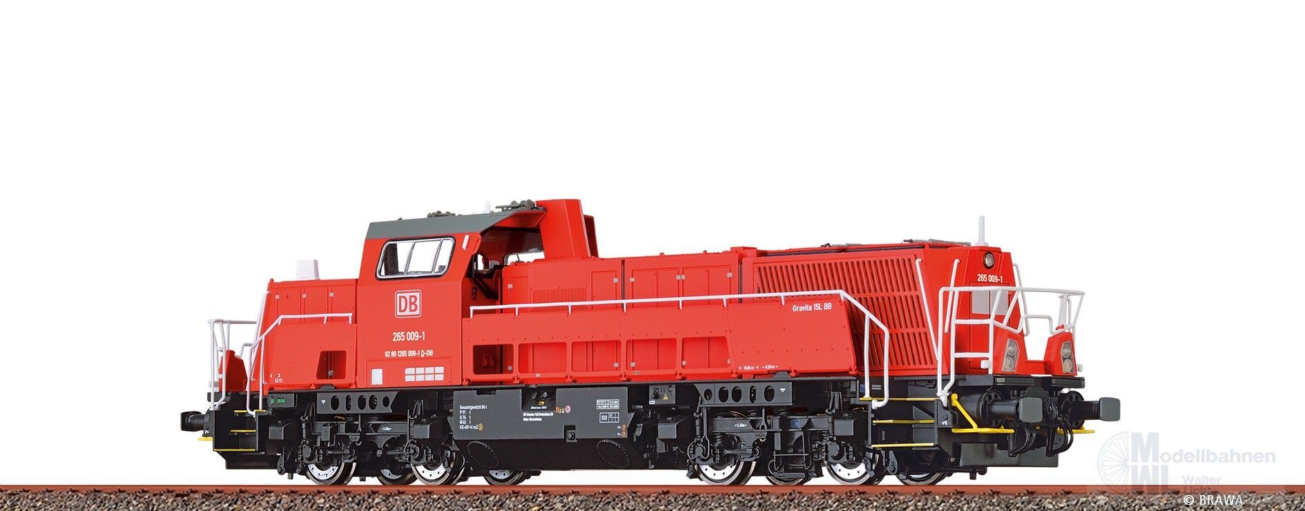 Brawa 70104 - Diesellok Gravita® BR 265 DB Ep.VI H0/GL BASIC