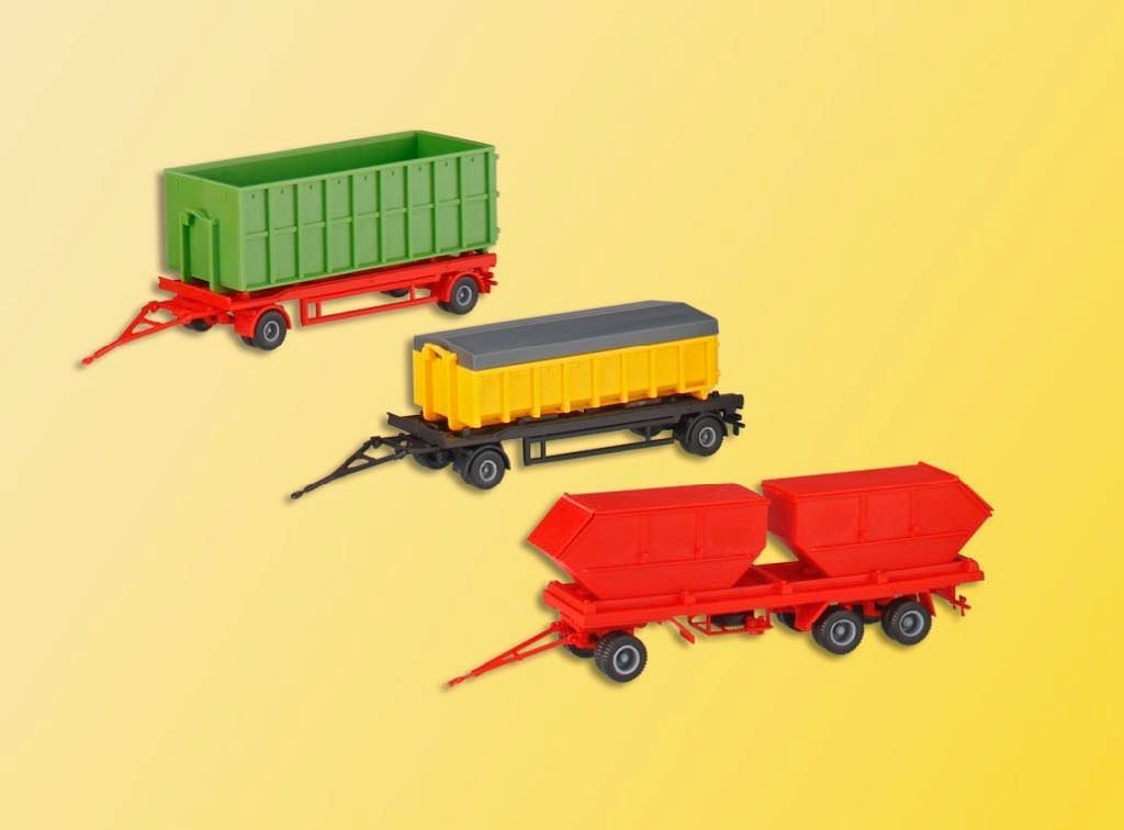 Kibri 15706 - Hängerset und Mulden H0 1:87