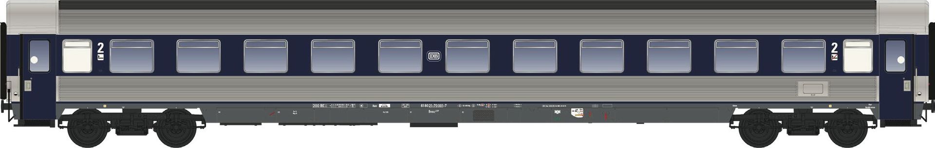 LS Models 46012-2AC - Personenwagen LHB Prototyp Ep.IV Bwümz 237 blau H0/WS