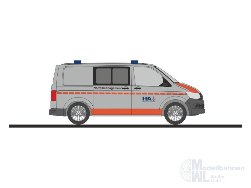 Rietze 53954 - Volkswagen T6 Notfallmanagement Hamburt Port Authority H0 1:87