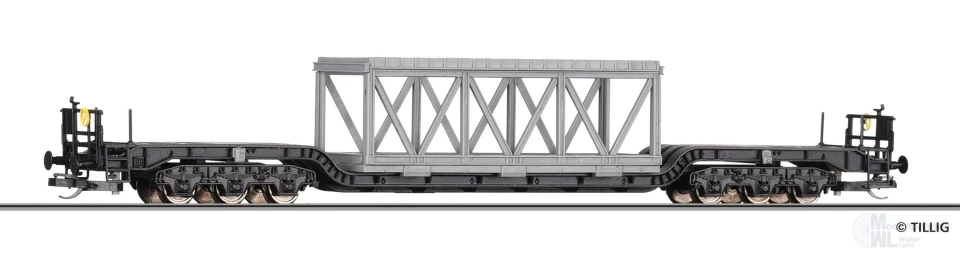 Tillig 95018 - Tiefladewagen DR Ep.IV Uaai 9930 TT 1:120