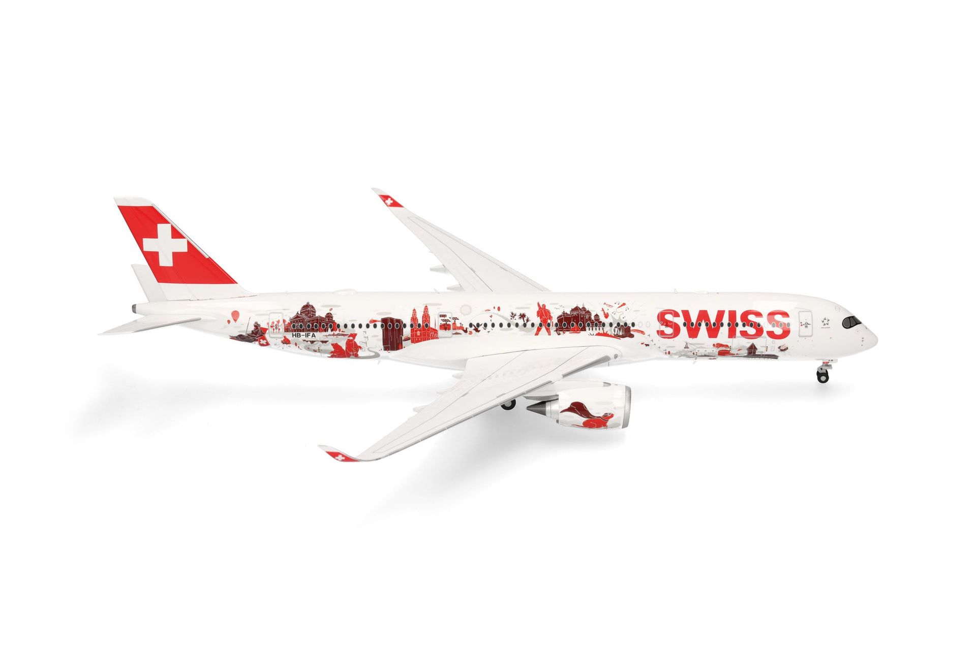 Herpa 573672 - Airbus A350-900 Swiss Wanderlust 1:200