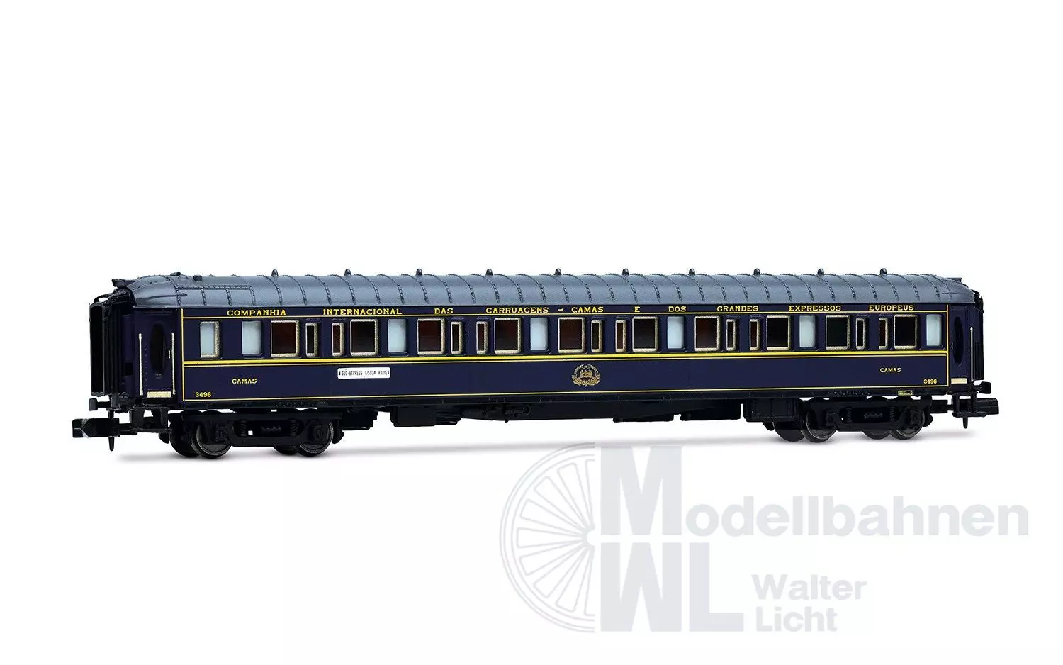 Arnold 4486 - Personenwagen Set CIWL Ep.III/IV 3.tlg. Sud Express Set 1 N 1:160