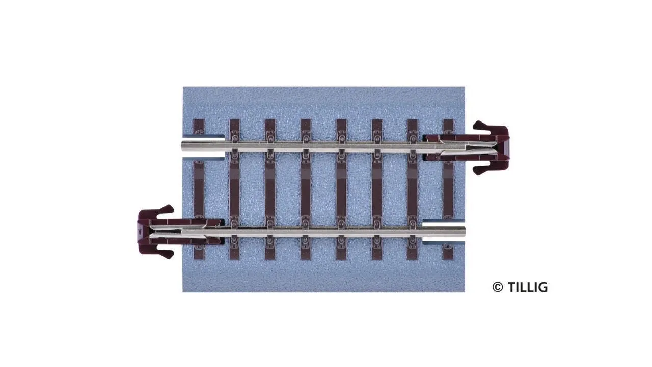 Tillig 83714 - Bettungsgleis gerade G3 43 mm braun TT 1:120