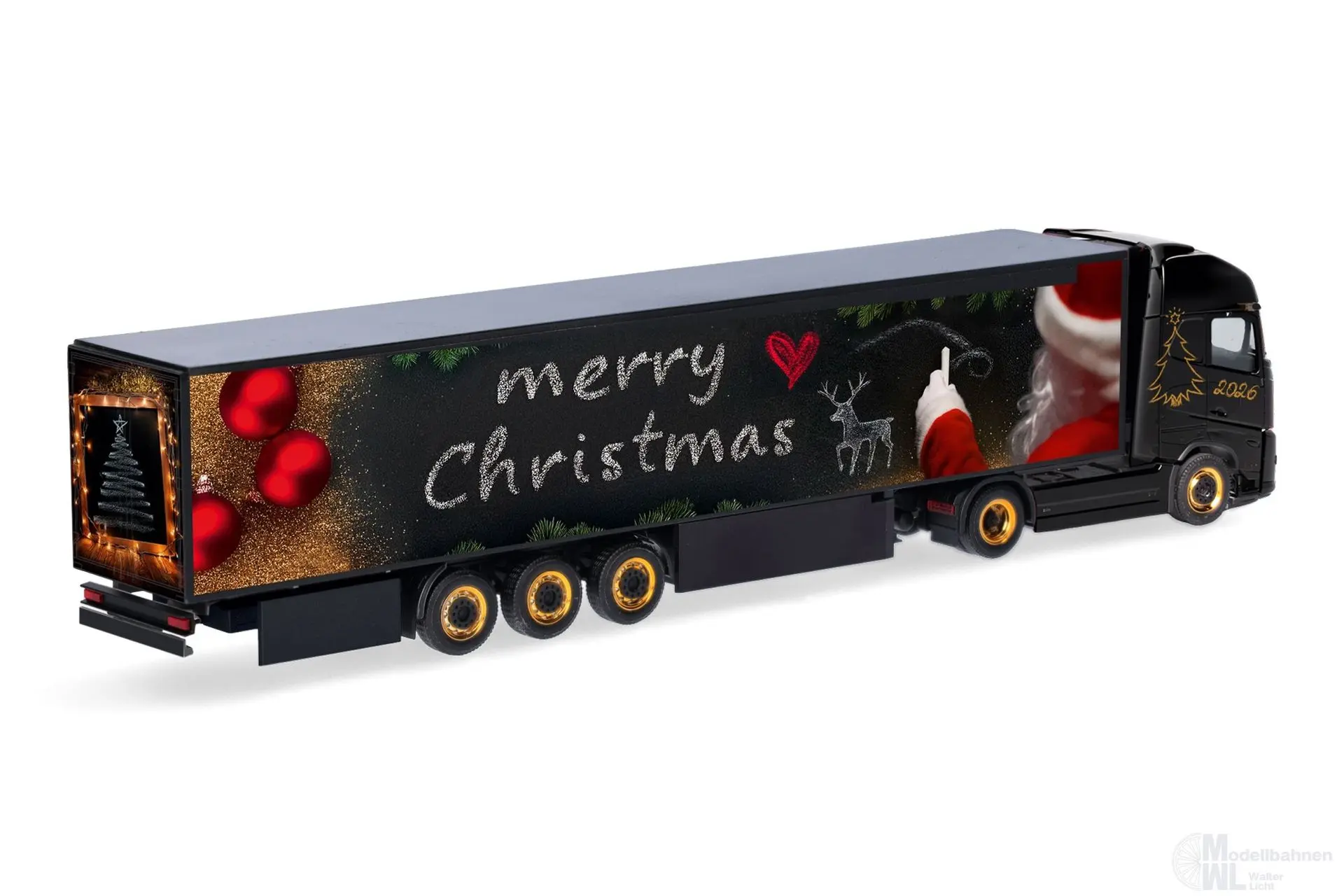 Herpa 321891 - Volvo FH Gl XL Aero Koffer Sattelzug Weihnachtsmodell 2026 H0 1:87