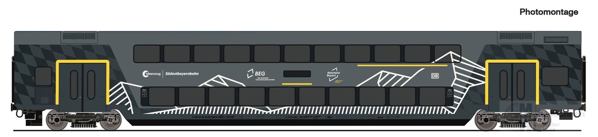 Roco 6220253 - Doppelstockwagen DB Ep.VI Ideenzug SOB H0/WS Digital