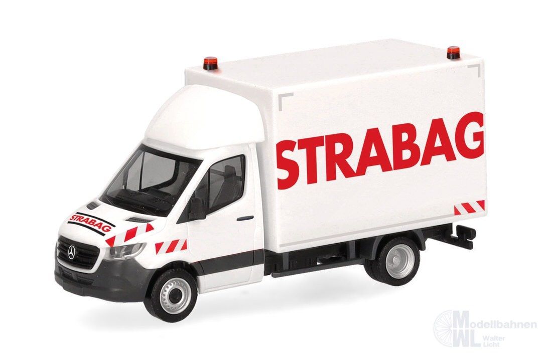 Herpa 098939 - Mercedes-Benz Sprinter 18 Koffer STRABAG H0 1:87