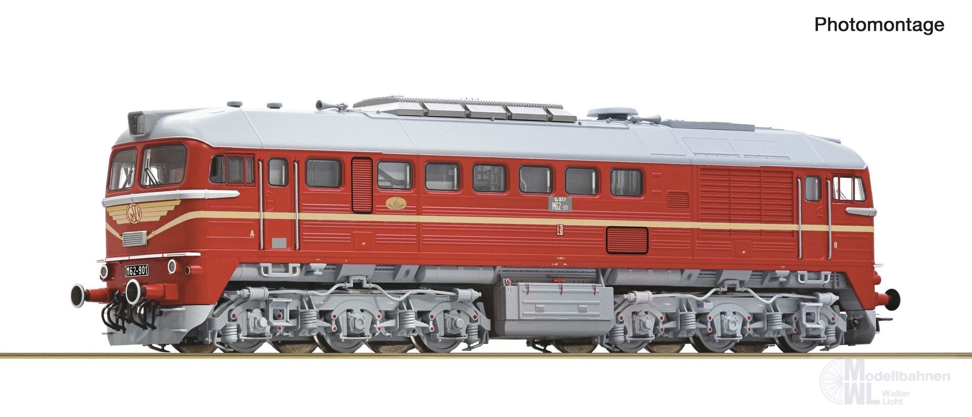 Roco 7300086 - Diesellok M62-901 GYSEV Ep.IV H0/GL