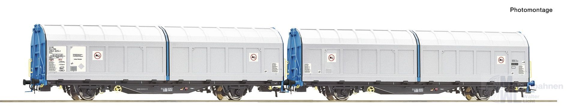 Roco 6600276 - Schiebewandwagen Doppeleinheit TRANSWAGGON Ep.V/VI H0/GL