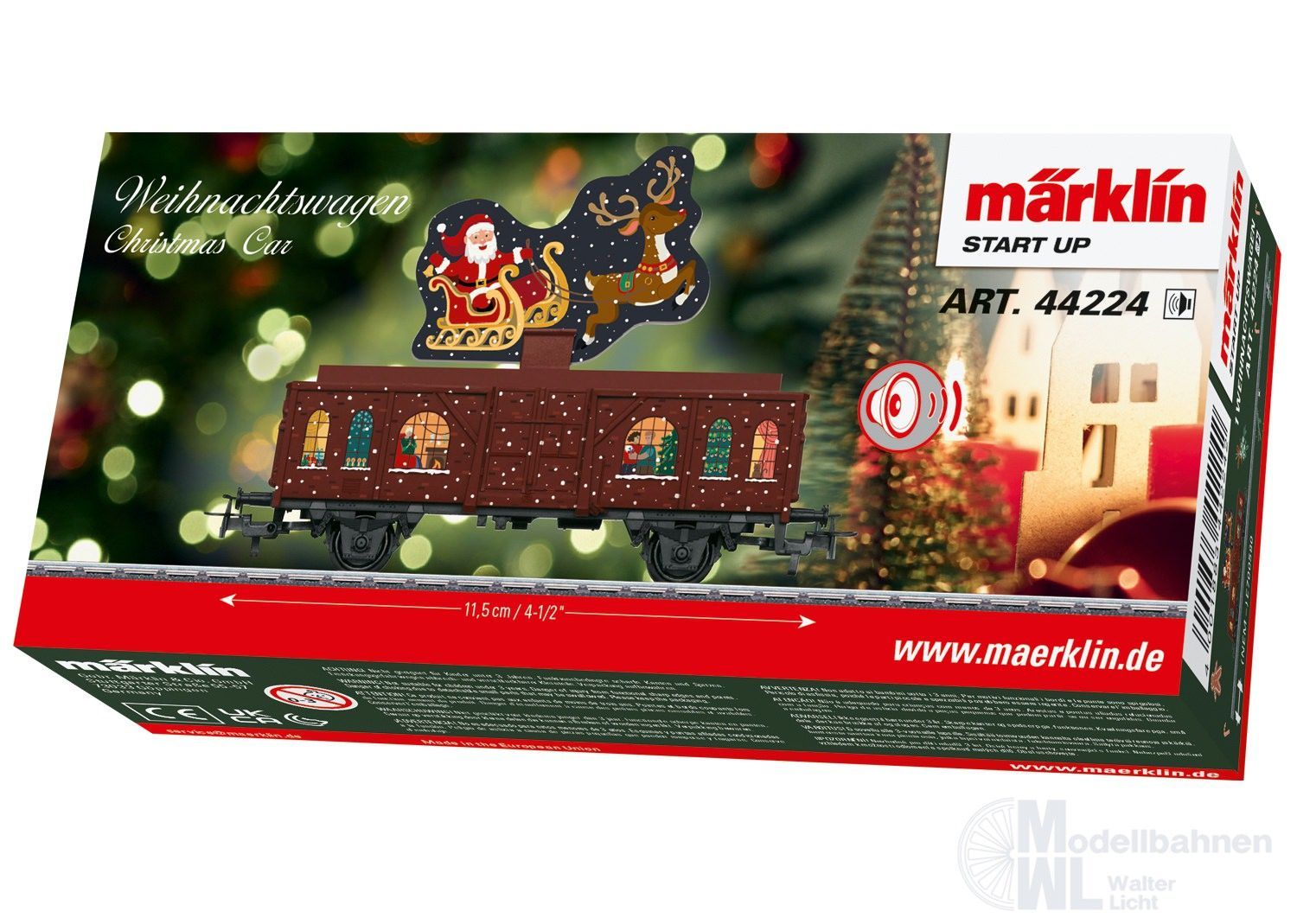 Märklin 44224 - Weihnachtswagen mit Soundmodul H0/WS