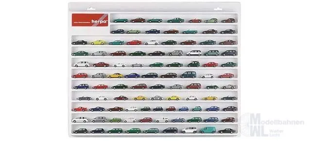 Herpa 029223 - PKW-Schaukasten weiß, (57cm x 45cm x 3,5cm) H0 1:87