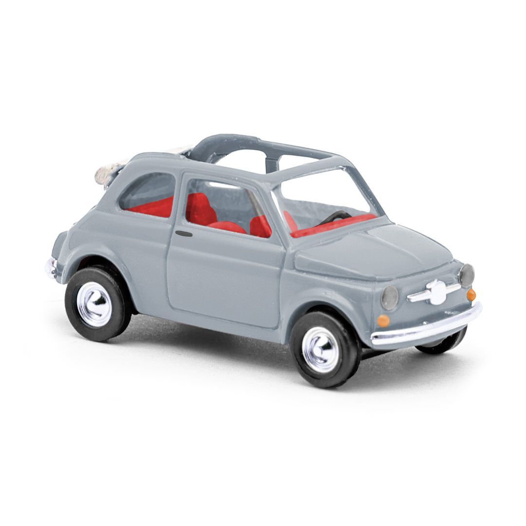 Busch 48780 - Fiat 500 Cabrio grau H0 1:87 Busch 48780 - Fiat 500 Cabrio grau H0 1:87