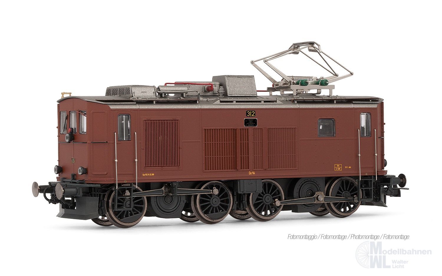 Rivarossi 2997 - E-Lok Ce 4/4 312 BLS Ep.VI Museumslok H0/GL