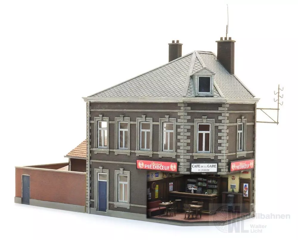 ARTITEC b.v. 10327 - Kneipe De Statie BAUSATZ H0 1:87