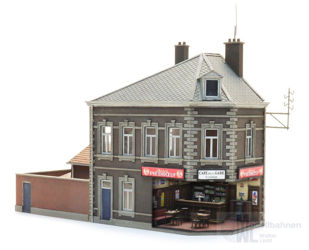 ARTITEC b.v. 10327 - Kneipe De Statie BAUSATZ H0 1:87