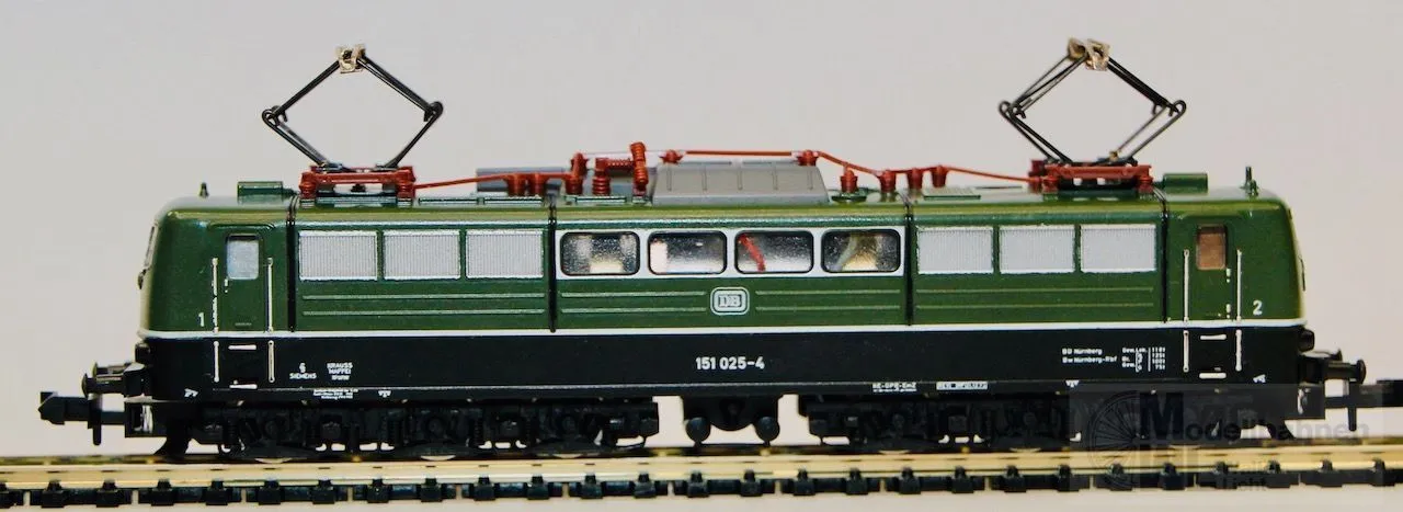 Trix 12056 - MINITRIX - E-Lok BR 151 025-4 DB Ep.IV grün N 1:160