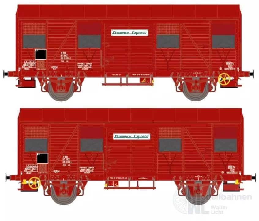 Exact Train 20926 - Güterwagen Set SNCF Ep.IV 2.tlg. H0/GL