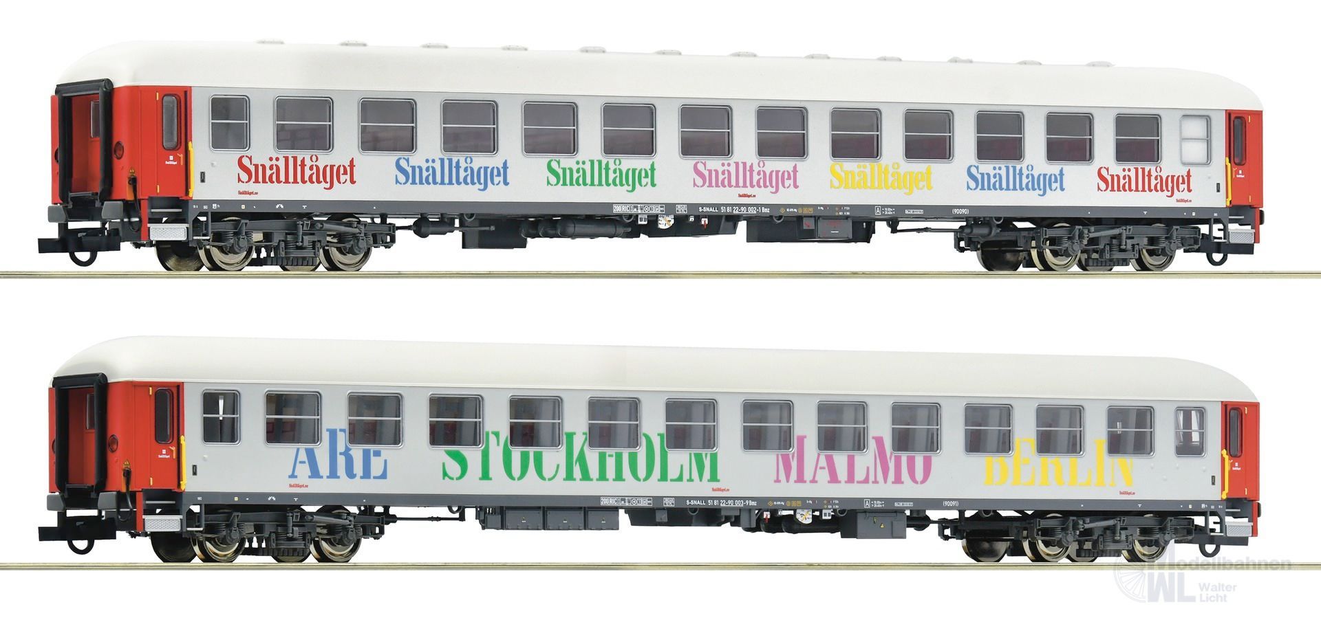 Roco 6200099 - Personenwagen Set Snälltaget Ep.VI 2.tlg. H0/GL