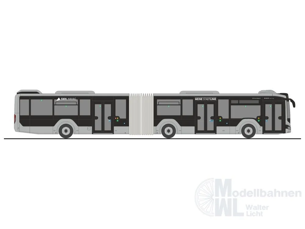 Rietze 75892 - MAN Lion´s City 18 ´18 G HAVAG Halle/Saale H0 1:87