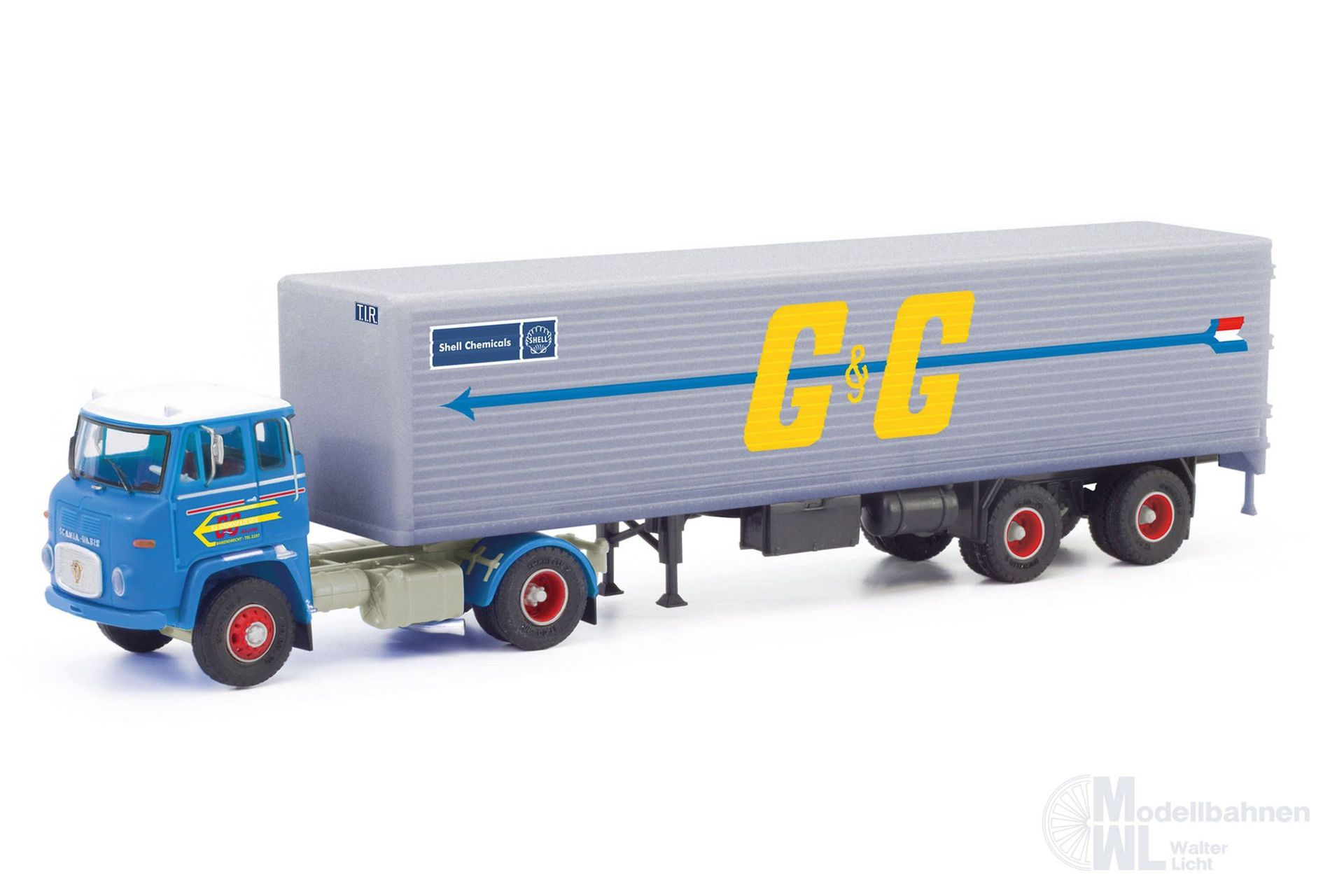 Herpa 87MBS026222 - Scania LB 76 Koffer Sattelzug Goedkoop H0 1:87