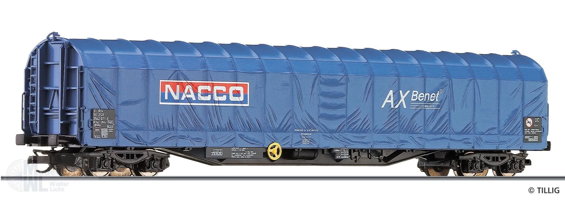 Tillig 502579 - Schiebeplanenwagen ZSR Ep.V Rils NACCO (ex. 15741) TT 1:120
