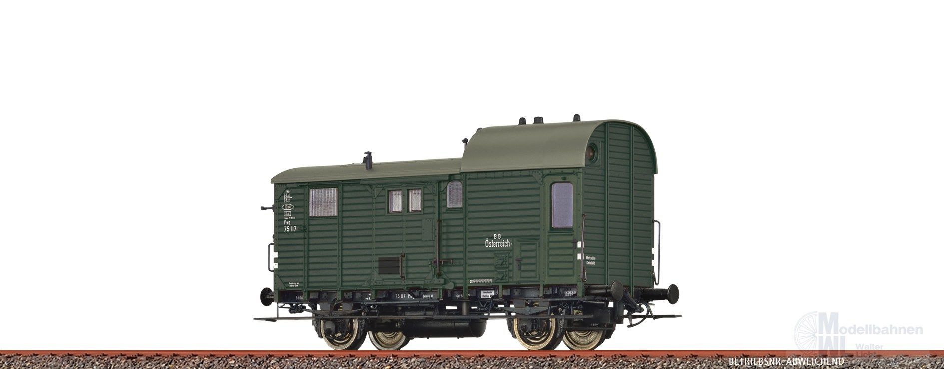 Brawa 49413 - Güterzuggepäckwagen BBÖ Ep.III Typ Pwg H0/GL