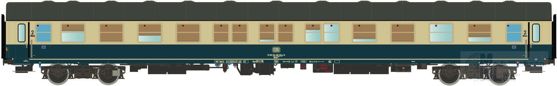 LS Models 46185AC - Liegewagen DB Ep.IV Bctm 256 Scheibenbremse H0/WS