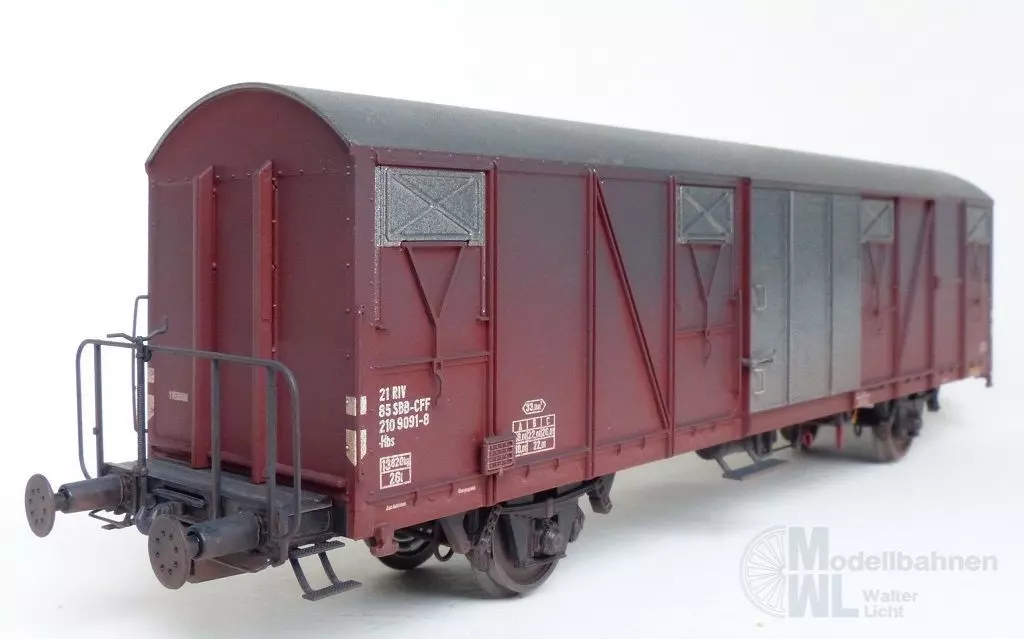 Exact Train 22038 - Güterwagen gedeckt SBB Ep.IV Hbs gealtert H0/GL