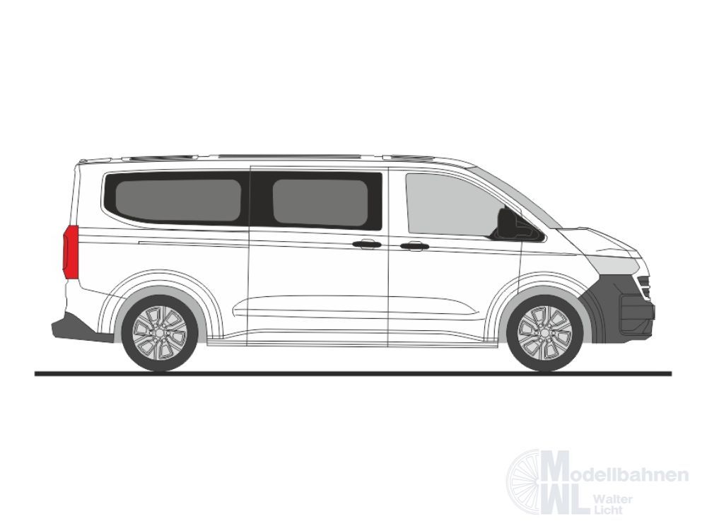 Rietze 11731 - Volkswagen e-Transporter T7 Bus LR FD clear white H0 1:87