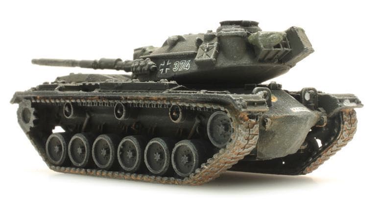 ARTITEC b.v. 6160051 - Panzer M48 A2 G A2 Eisenbahntransport Bundeswehr Deutschland N 1:160