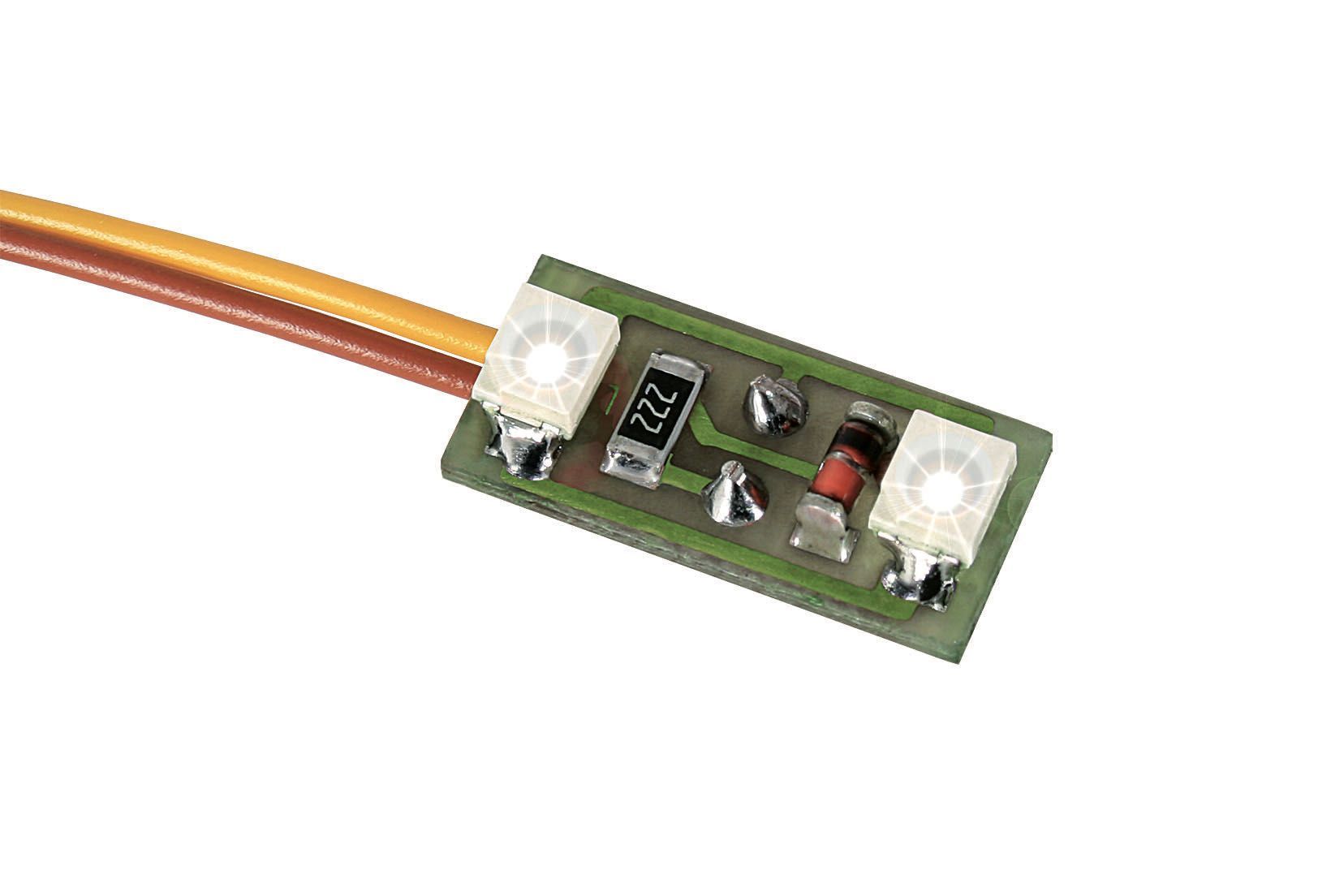 Viessmann 6018 - Hausbelechtung LED weiß auf Platine 3 Stück H0 1:87 