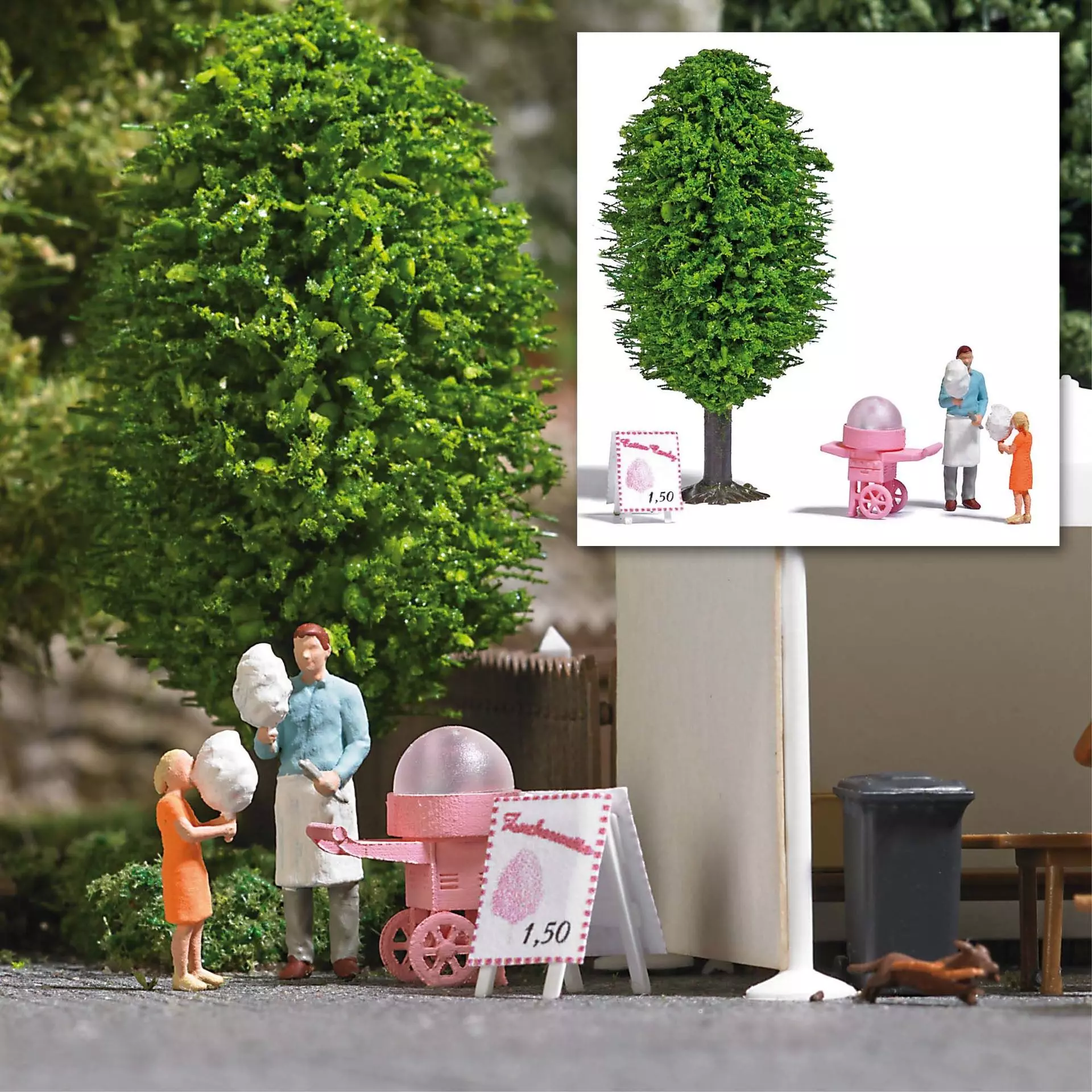 Busch 7996 - A-Set: Zuckerwatte H0 1:87