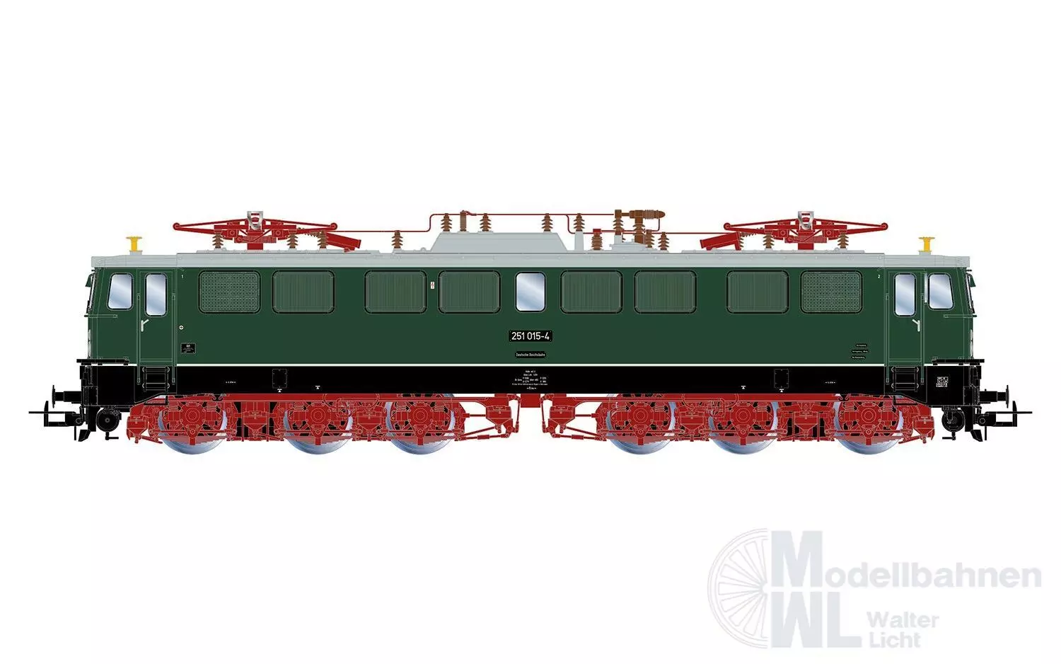 Rivarossi 2942S - E-Lok BR 251 015-4 DR Ep.IV grün H0/GL