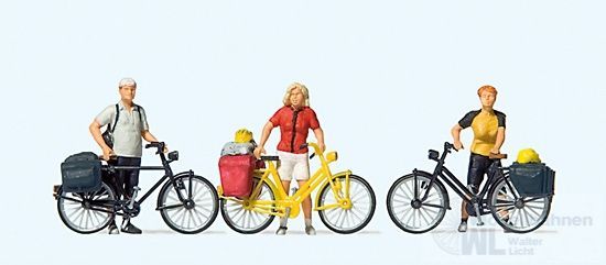 Preiser 10643 - Stehende Radfahrer in sportlicher Kleidung H0 1:87 Preiser 10643 - Stehende Radfahrer in sportlicher Kleidung H0 1:87