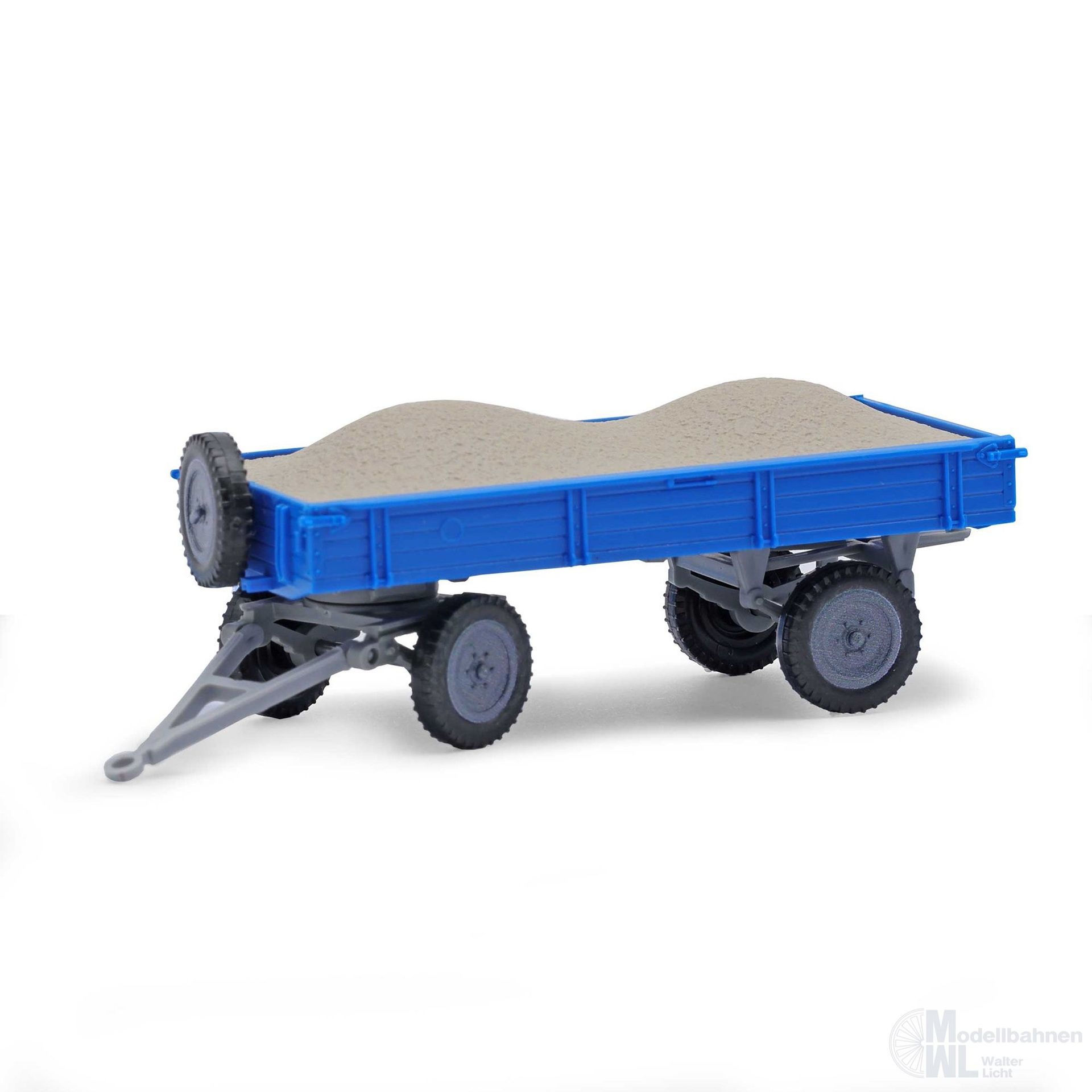 Mehlhose 210010210 - Anhänger T4 mit Kiesladung H0 1:87