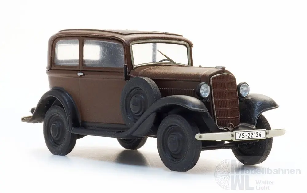 ARTITEC b.v. 387.645 - Opel P4 Limousine braun Fertigmodell H0 1:87