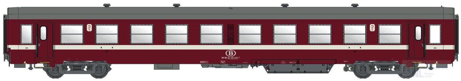 LS Models MW40040 - Personenwagen SNCB Ep.V K4 B 2.Kl. H0/GL