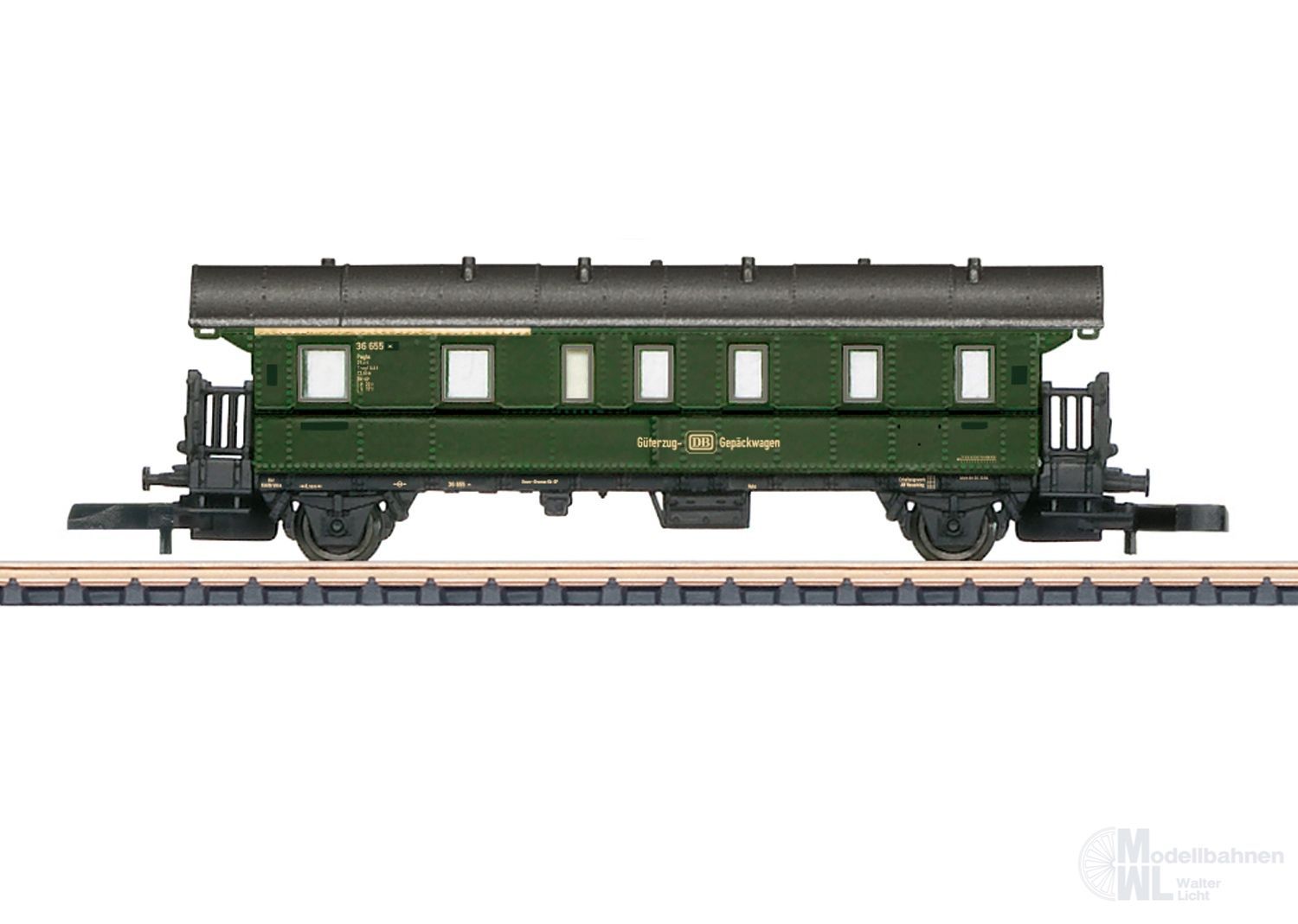 Märklin 87514 - Behelfs-Gepäckwagen DB Ep.III Pwghs Z 1:220