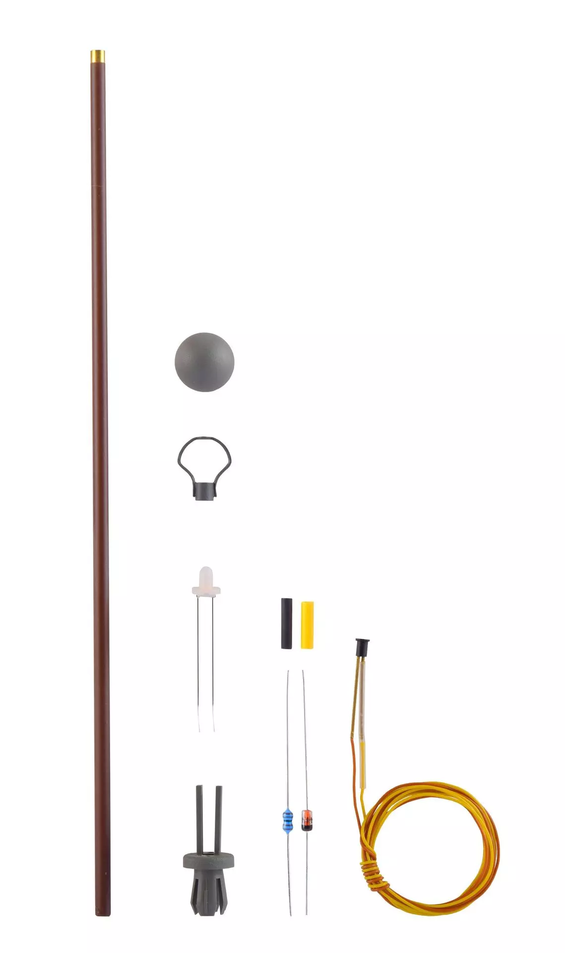 Viessmann 6727 - Bausatz Holzmastleuchte Deutsche Reichsbahn LED warmweiß H0 1:87