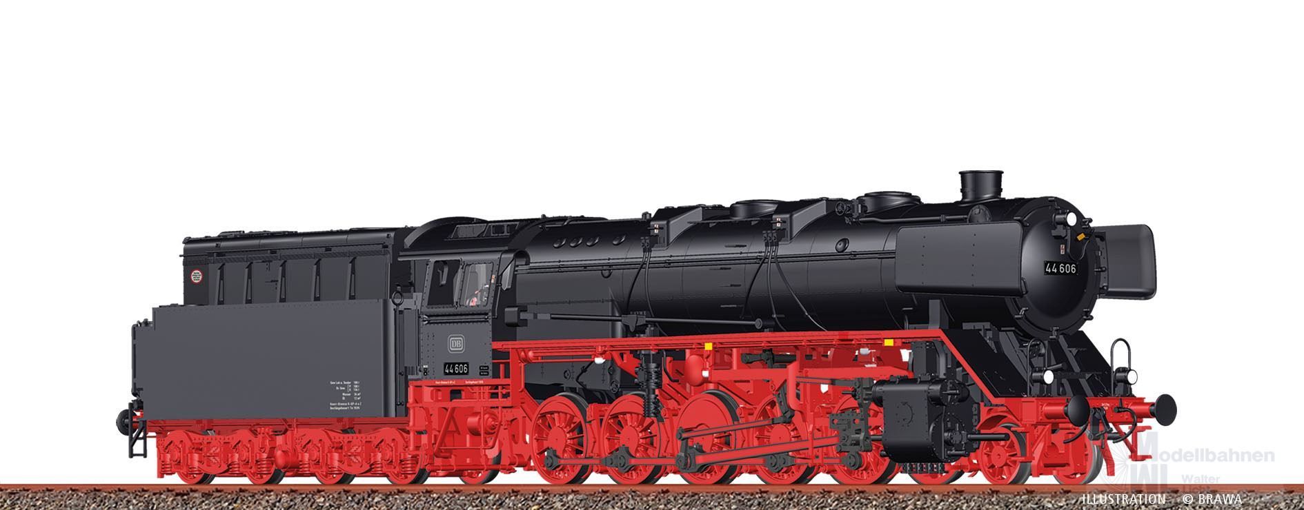 Brawa 70152 - Dampflok BR 44 606 DB Ep.III H0/GL