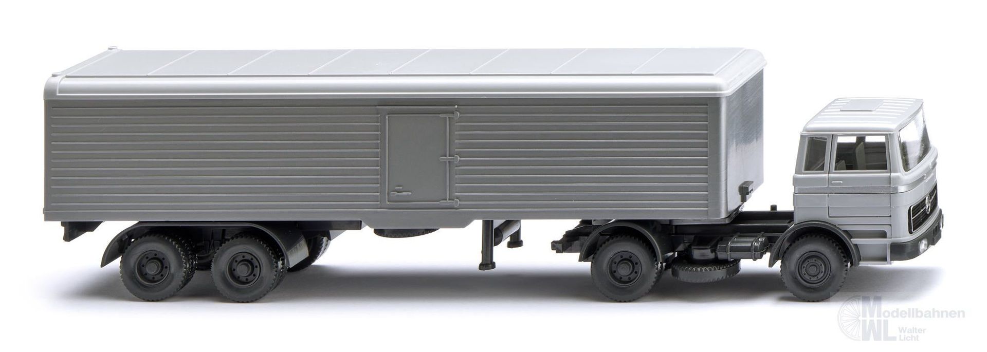 Wiking 055604 - Mercedes-Benz 1620 Koffersattelzug silbergrau H0 1:87