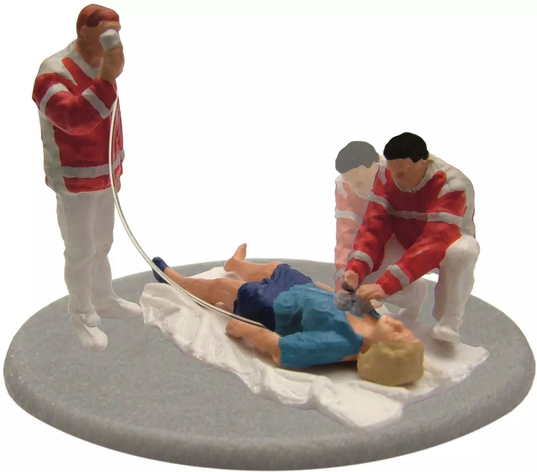 Viessmann 1540 - Rettungssanitäter im Einsatz bewegt H0 1:87