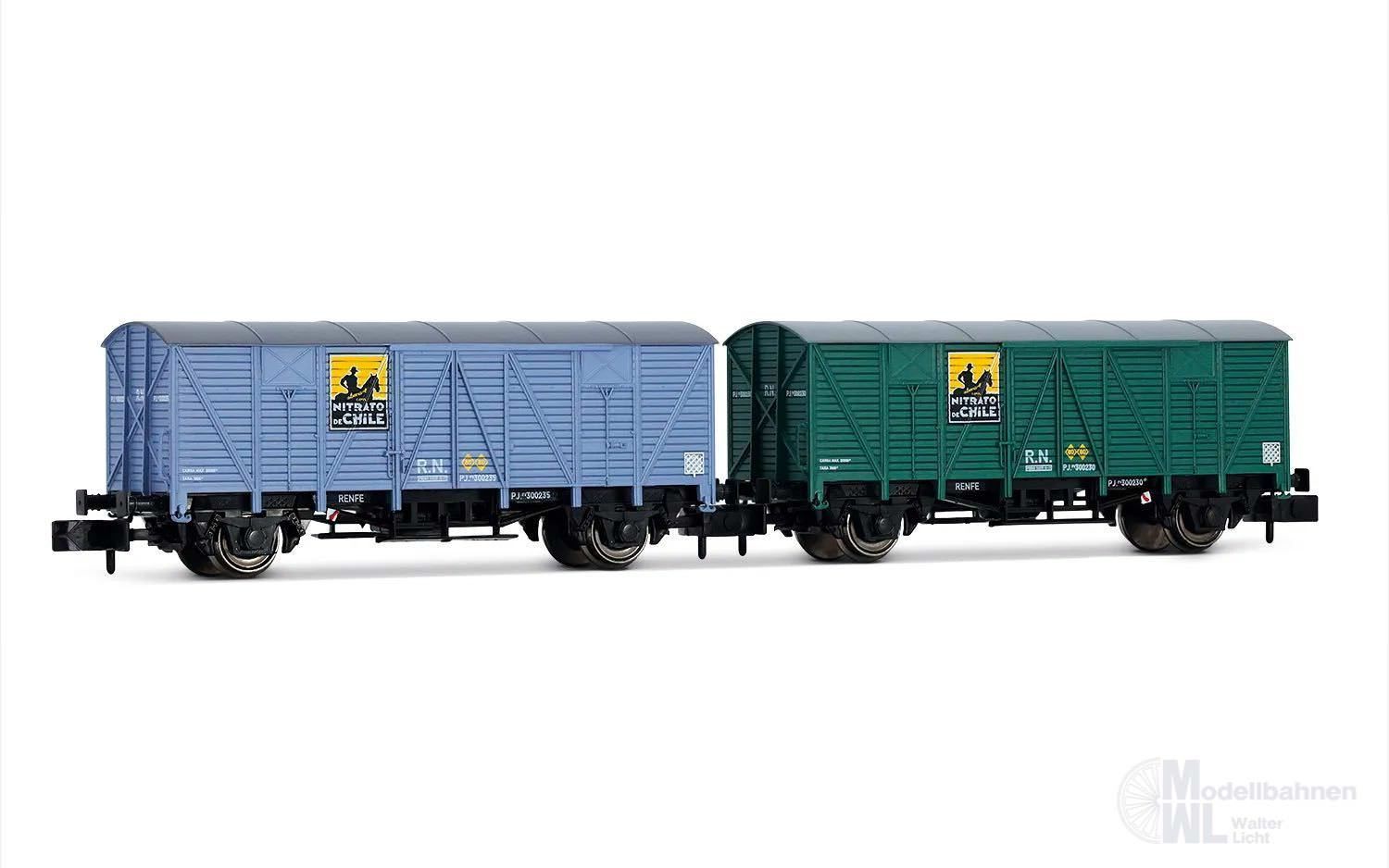 ar6666_0 Arnold 6666 - Güterwagen Set RENFE 2.tlg. N 1:160
