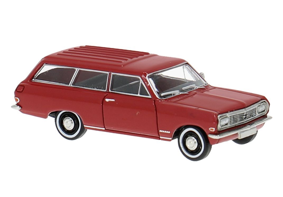 Brekina 20478 - Opel Rekord B CarAVan in rot H0 1:87
