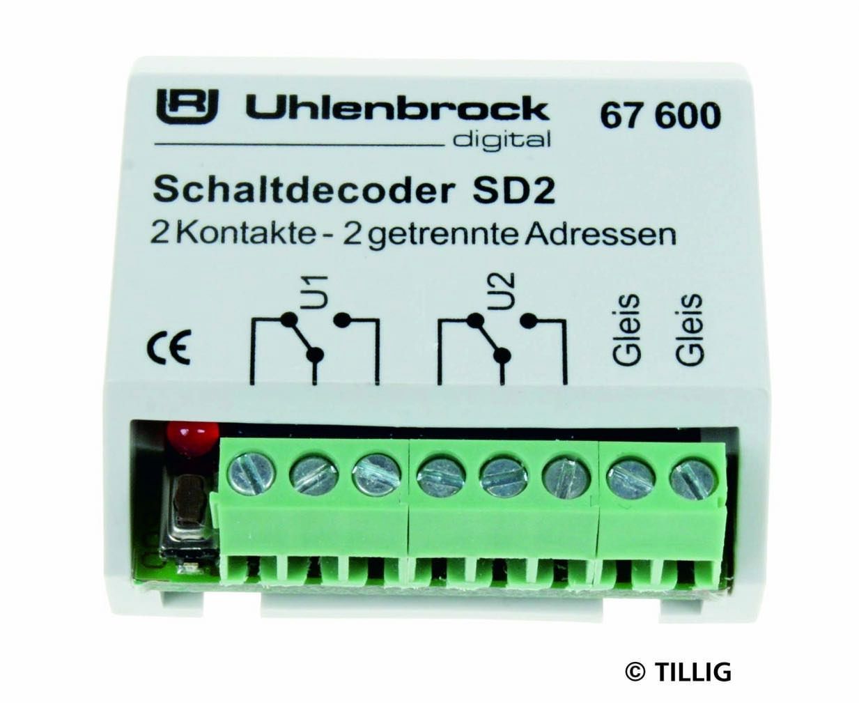 Tillig 66836 - Schaltdecoder SD 2 Tillig 66836 - Schaltdecoder SD 2
