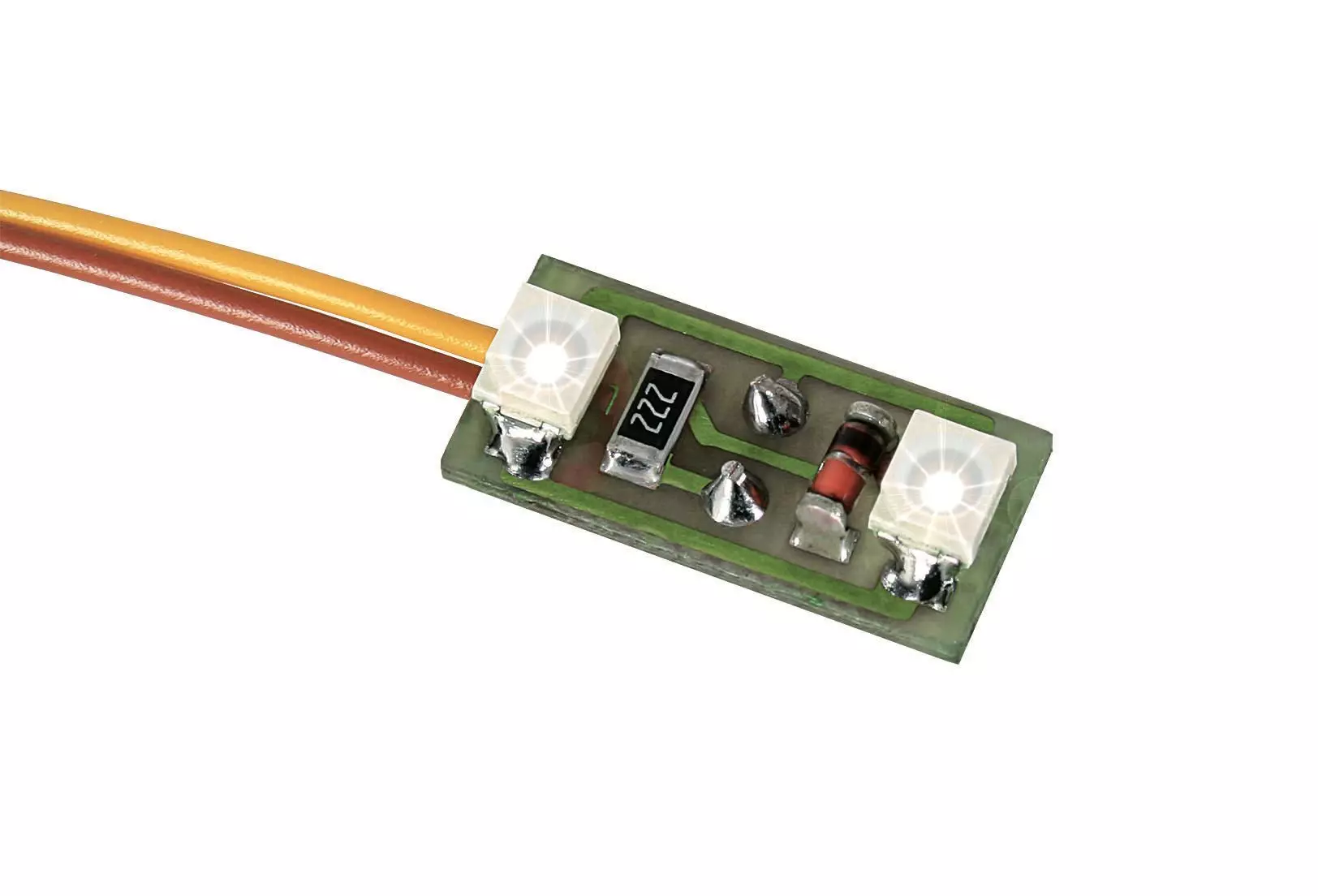 Viessmann 6018 - Hausbelechtung LED weiß auf Platine 3 Stück H0 1:87 