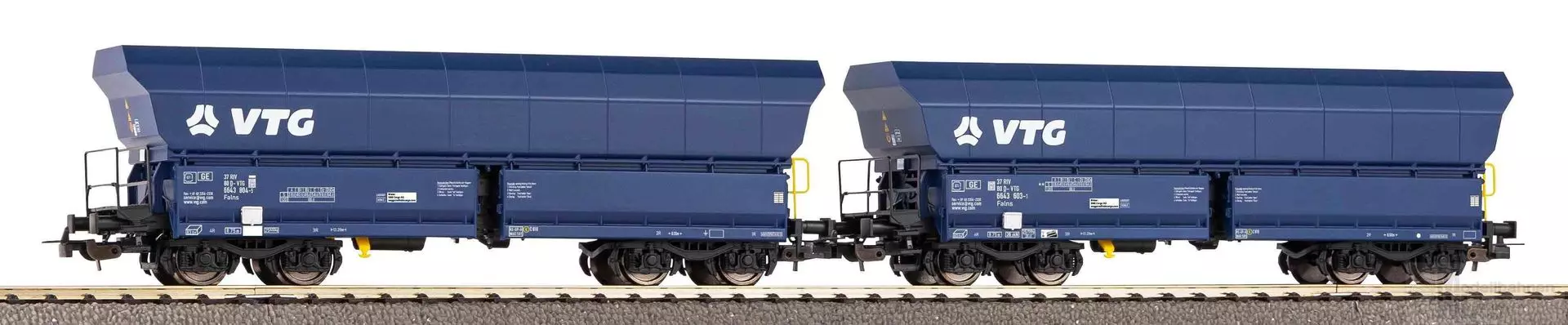 Piko 58282 - Schüttgutwagen Set VTG Ep.VI 2.tlg. Falns H0/Gl