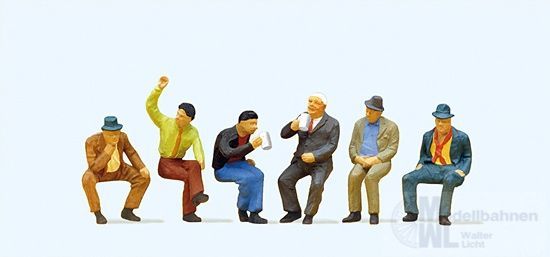 Preiser 10097 - Sitzende Personen H0 1:87
